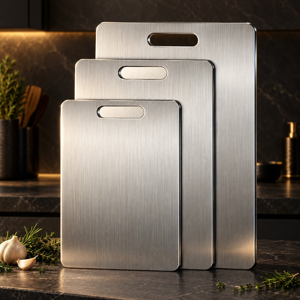 Pack Cocina Completa: tres tablas de acero inoxidable